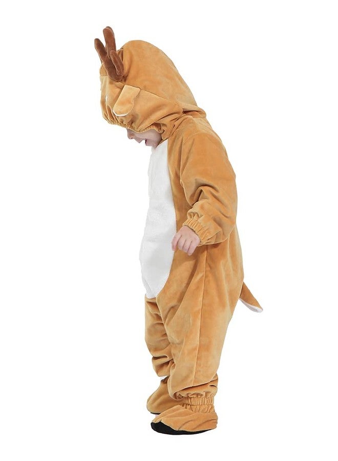 HSCTEK Baby Deer Costume, Infant Reindeer Costume for Baby Boys Girls, Baby Halloween Costume Fawn Onesie for Toddler Newborn 6-9Months - Image 4